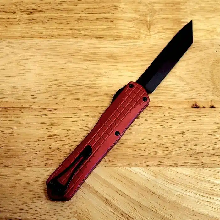 Heretic H031F-6A-Red Manticore X DLC Magnacut Tanto Red Grenade Grip - Image 2