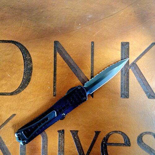 Heretic Knives H024F-6C-T Manticore S DE Serrated DLC Magnacut Black Frag Frame