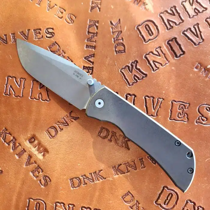 McNees Knives PM Mac 2 Atomic Bronze Titanium 3.5" Magnacut Stonewash Drop Point