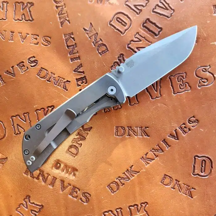 McNees Knives PM Mac 2 Atomic Bronze Titanium 3.5" Magnacut Stonewash Drop Point - Image 2