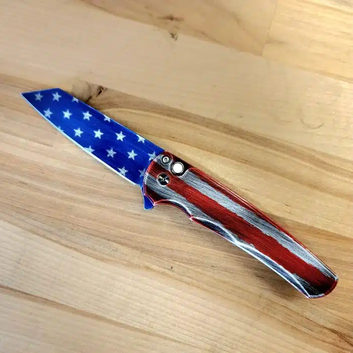 Protech 5401 Patriot Malibu Flipper Blade Show West Special