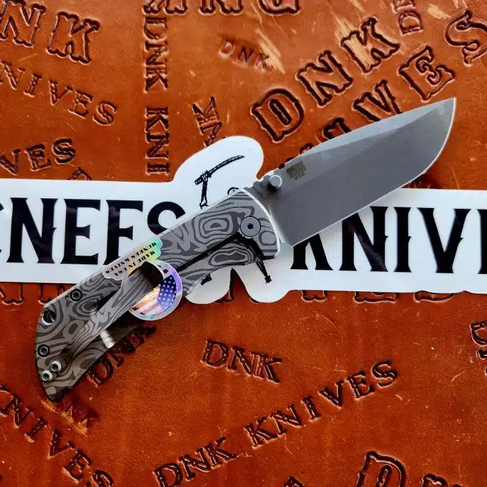 McNees Knives PM Mac 2 Atomic Beskar Engraved Titanium 3.5" Magnacut Stonewash Drop Point - Image 2