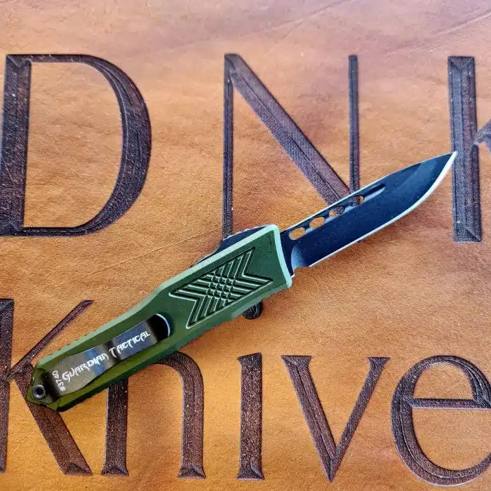 Guardian Tactical GTX-025 Black Tactical Elmax Drop Point OD Green Aluminum 12-8111 - Image 2