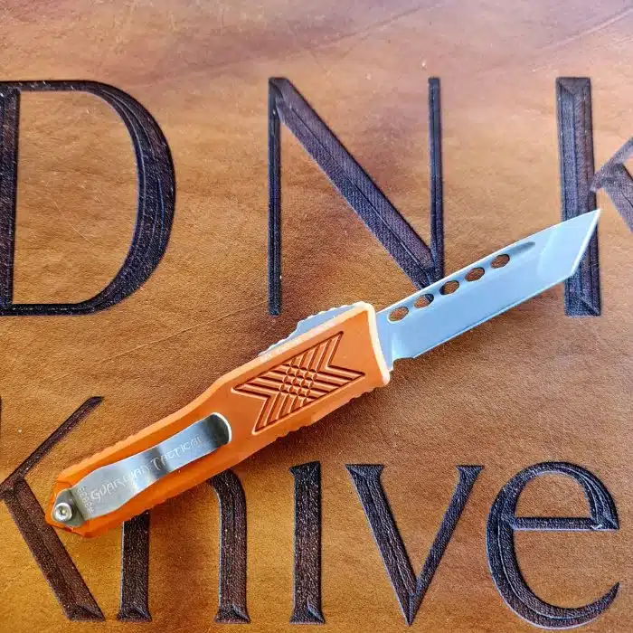 Guardian Tactical GTX-025 Stonewashed Elmax Tanto Burnt Orange Aluminum 12-4521 - Image 2