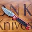 Chelette Knives GUR Titanium Frame Lock S30V Satin Hardware Machined Titanium Clip