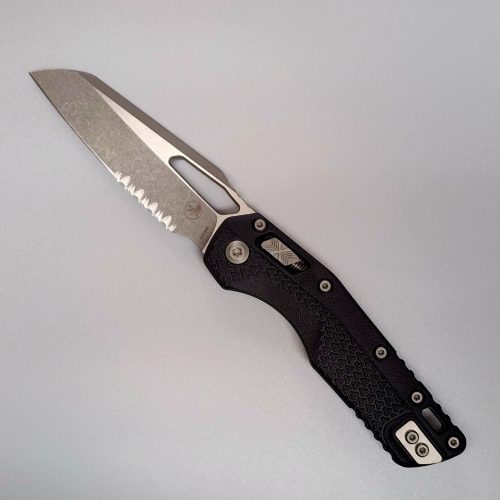 Microtech MSI 210T-11APPMBK Ram-Lok Black Polymer Apocalyptic Partially Serrated