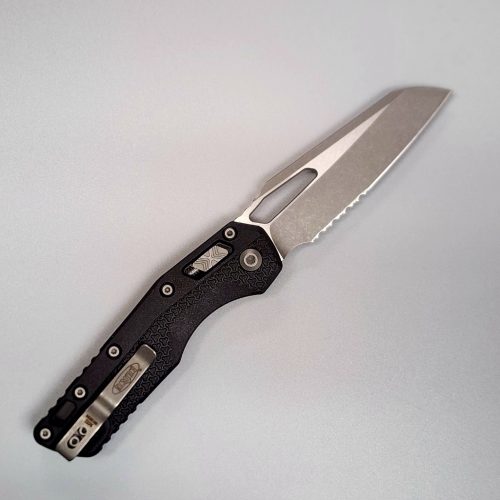 Microtech MSI 210T-11APPMBK Ram-Lok Black Polymer Apocalyptic Partially Serrated