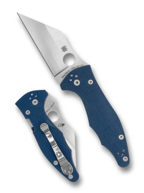 Spyderco Yojimbo 2 C85GPCBL2 Compression Lock SPY27 Cobalt Blue G10