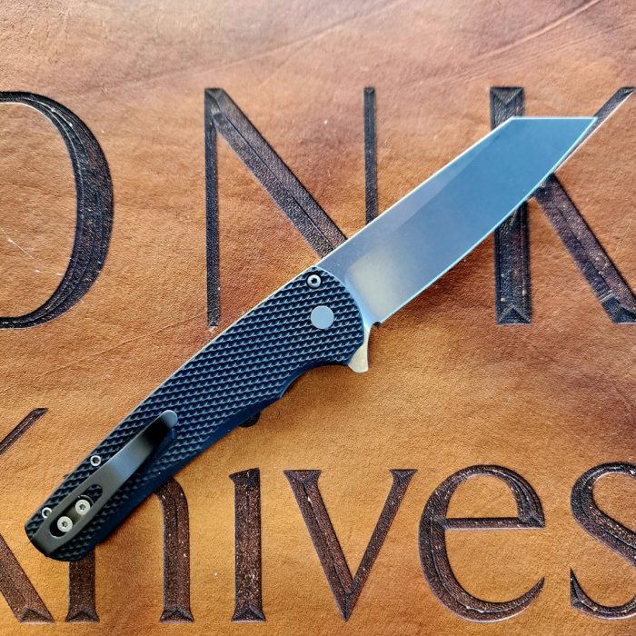 Protech 5405 Malibu Flipper Black Textured Aluminum Button Lock Stonewash Magnacut Reverse Tanto - Image 2