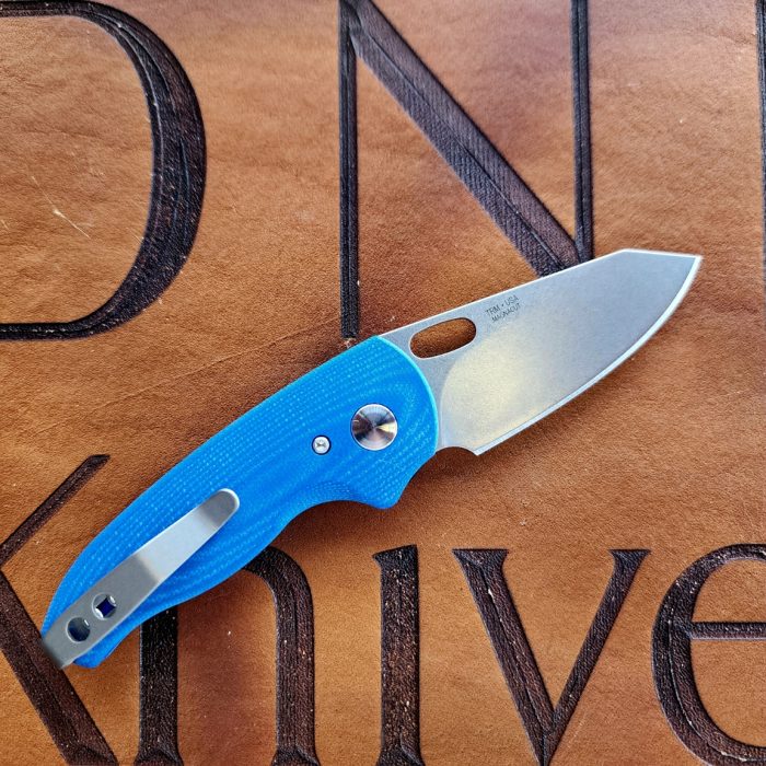 Three Rivers Mfg Nerd 3D Milled Royal Blue G10 Stonewashed Magnacut Blade - Image 2