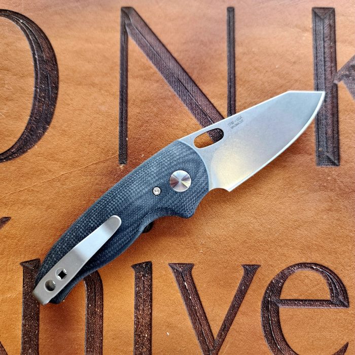 Three Rivers Mfg Nerd 3D Milled Jet Black G10 Stonewashed Magnacut Blade - Image 2