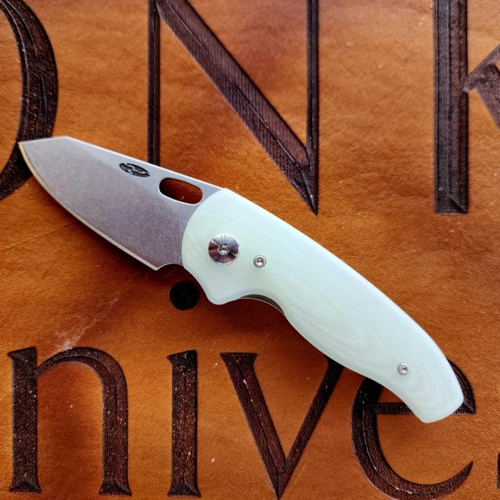 Three Rivers Mfg Nerd 3D Milled Jade G10 Stonewashed Magnacut Blade