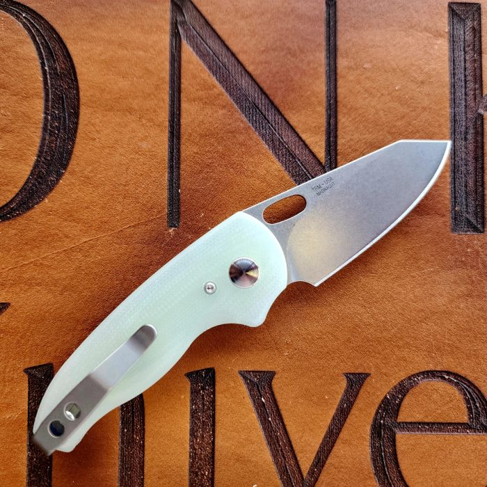 Three Rivers Mfg Nerd 3D Milled Jade G10 Stonewashed Magnacut Blade - Image 2