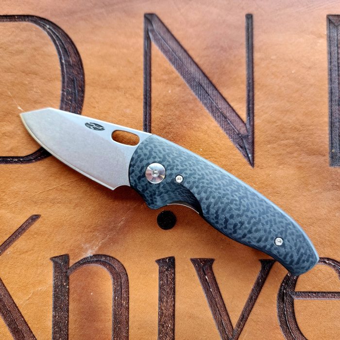 Three Rivers Mfg Nerd 3D Milled Carbon Fiber Stonewashed Magnacut Blade