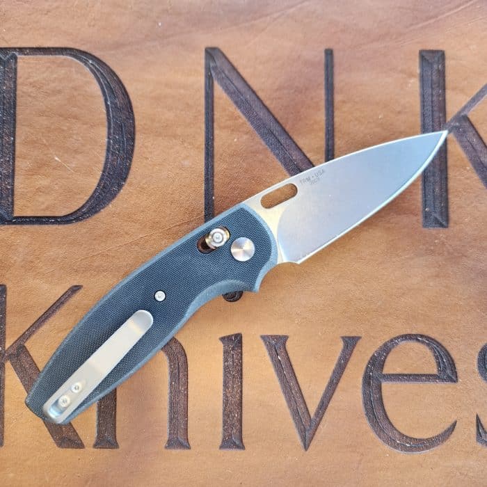 Three Rivers Mfg Bulldog River-Lok Jet Black Textured G10 Stonewashed 20CV - Image 2