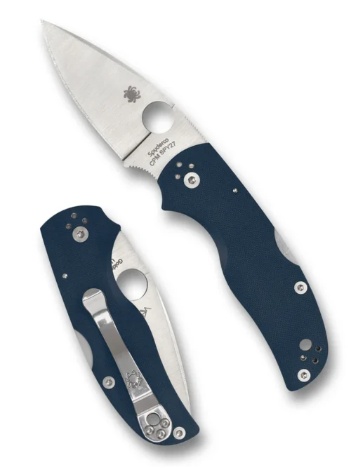 Spyderco Native 5 C41GPCBL5 Cobalt Blue G10 CPM-SPY27 Drop Point Satin Blade