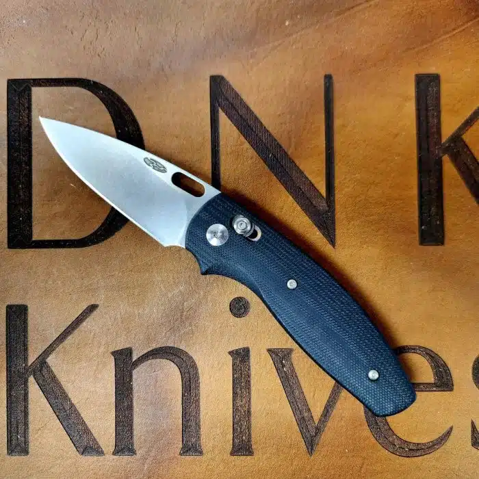 Three Rivers Mfg Bulldog River-Lok Jet Black 3D G10 Stonewashed 20CV