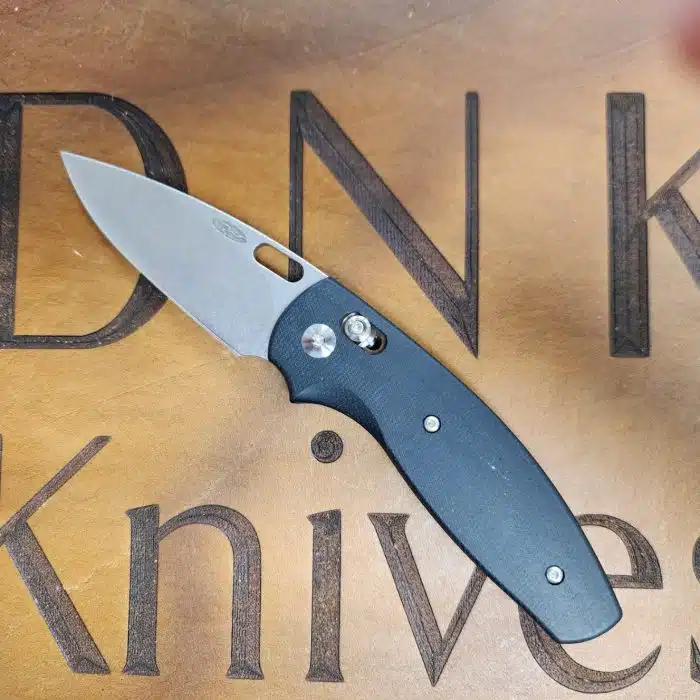 Three Rivers Mfg Bulldog River-Lok Double Black 3D Micarta Stonewashed 20CV