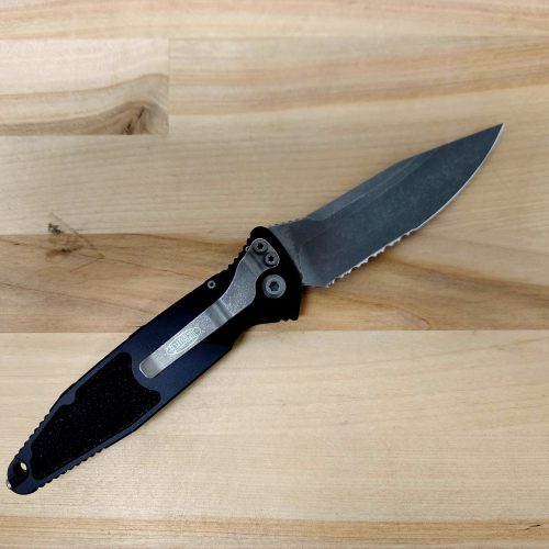 Microtech Socom Elite Auto 160A-11AP Apocalyptic Partial Serrated Clip Point