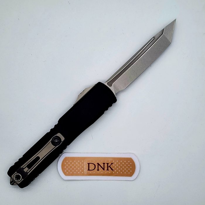 Microtech Ultratech 1123-10 ZBP Tanto Stonewashed MK390 Black Aluminum - Image 2