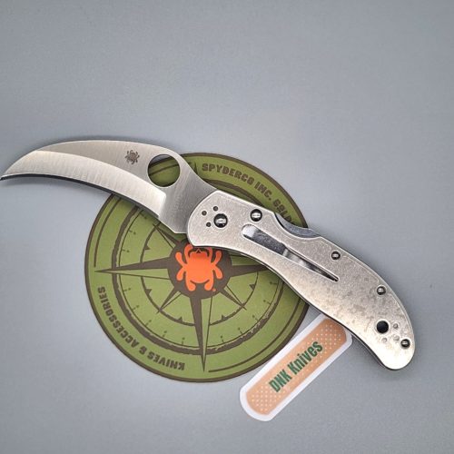 Spyderco Harpy C08P Hawkbill Stainless Steel Lockback 2.75″ VG-10 Plain Edge