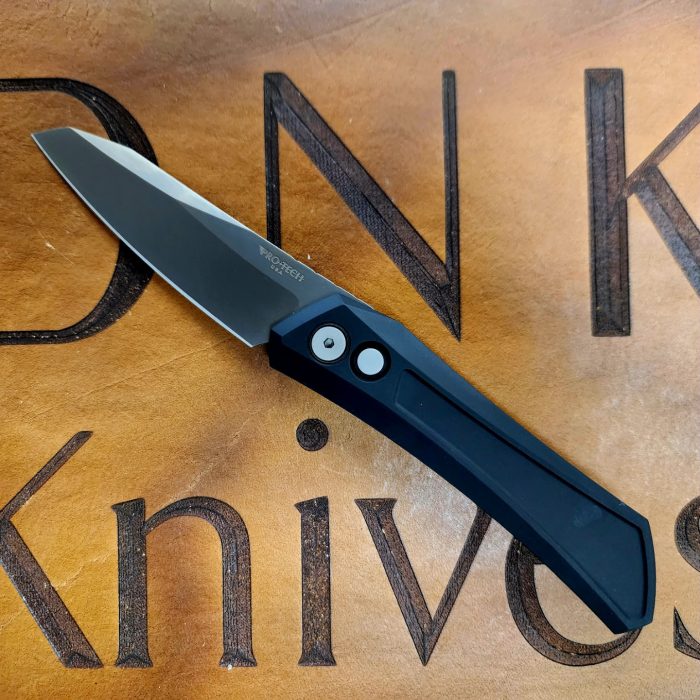 Protech Dmitry Sinkevich DS121 Oligarch Auto Black Aluminum Smokey Grey DLC Magnacut Blade