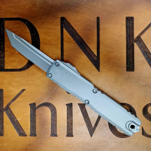 Microtech Ultratech OTF 1123-10APNC ZBP Tanto Apocalyptic MK390 Natural Clear Aluminum