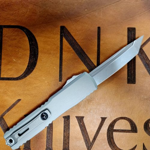 Microtech Ultratech OTF 1123-10APNC ZBP Tanto Apocalyptic MK390 Natural Clear Aluminum