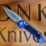 Microtech Marfione Select Manual Stitch Titanium Frag Handles & Part Serrated Stonewash M390MK w/ Double Vapor Blast & Bronze Accents 169RL-11FRMS1