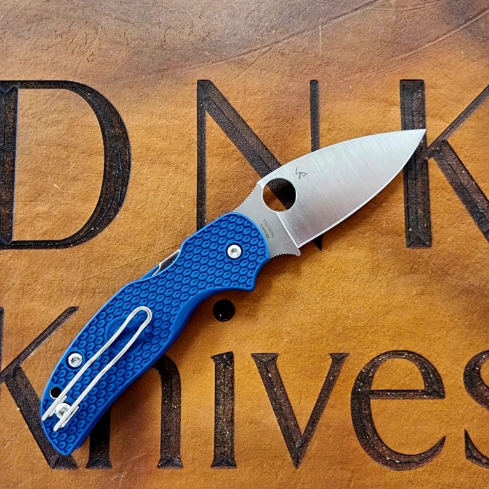 Spyderco Sage 5 Lightweight C123PCBL Blue FRN Satin SPY27 Compression Lock - Image 2