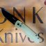 Microtech 1135-10APTQ LUDT Gen III Auto Apocalyptic Drop Point Part Serrated M390MK Turquoise Aluminum w/Grip Insert