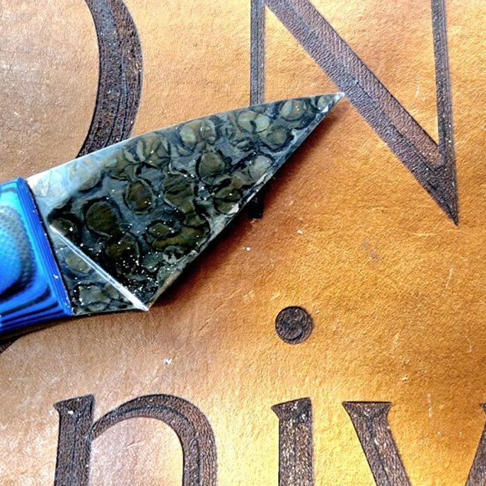 Chuck Cook Knives Mosaic Raindrop Pattern Blue G-Mascus - Image 5