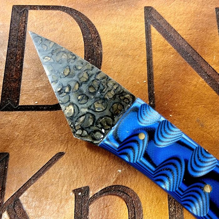 Chuck Cook Knives Mosaic Raindrop Pattern Blue G-Mascus - Image 6