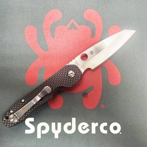 Spyderco Smock C240CFP Carbon Fiber/G10 Laminate Satin S30V Compression Button Lock