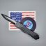 CobraTec OTF Auto Knife Small Dagger Satin D2 Black Aluminum