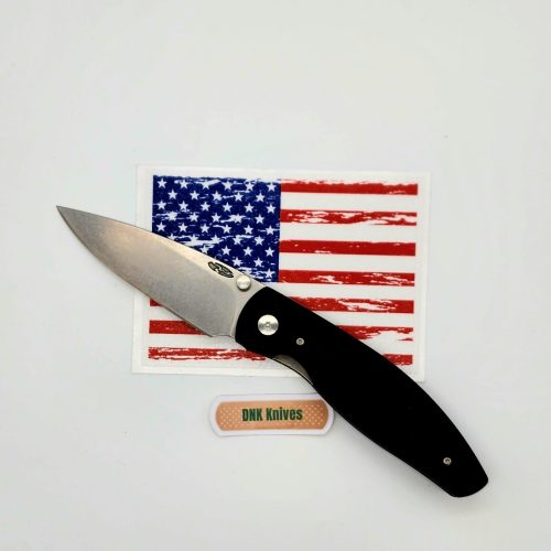Three Rivers Mfg Atom Jet Black G10 Stonewashed Magnacut