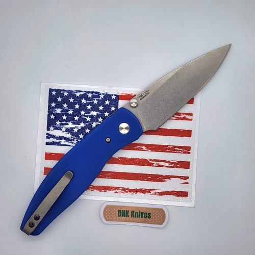 Three Rivers Mfg Atom Royal Blue G10 Stonewashed Magnacut