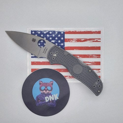 Spyderco Native 5 C41PGY5 Gray FRN Maxamet Blade
