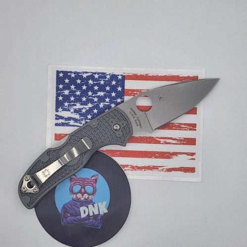 Spyderco Native 5 C41PGY5 Gray FRN Maxamet Blade