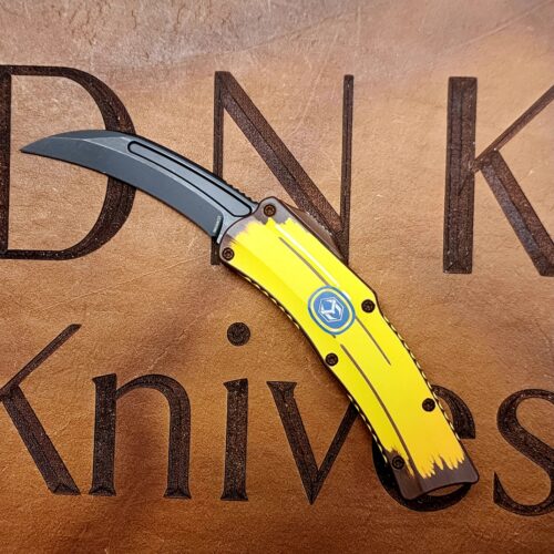 Heretic Knives ROC Stabnana H060-6ACS-NANA Cel Shade Banana Handles DLC Blade
