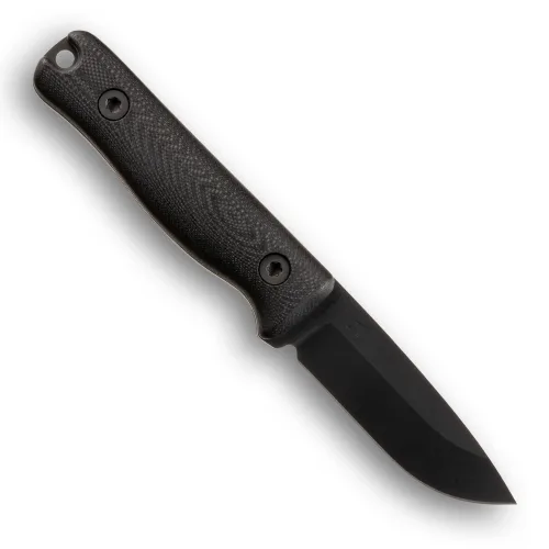 Reiff Knives F3 EDC Fixed Blade Black DLC Magnacut Saber Grind Black G10 Black Kydex Sheath