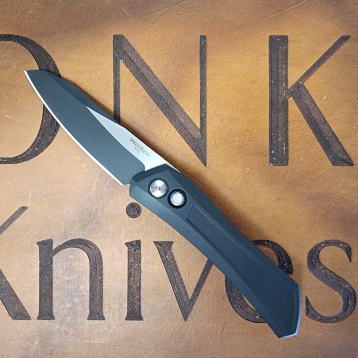 Protech Sinkevich DS103-LTD Oligarch Auto Black Aluminum Black 2-Tone DLC Magnacut Blade