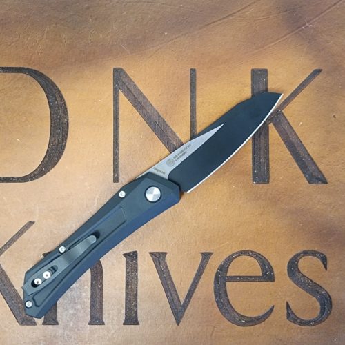Protech Sinkevich DS103-LTD Oligarch Auto Black Aluminum Black 2-Tone DLC Magnacut Blade
