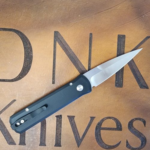 Protech Godson Automatic 7210 Livewire Copper Carbon Fiber Inlay Satin 20CV
