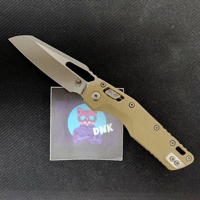 Microtech MSI 210-10APFLGTTA FLUTED TAN G10 APOCALYPTIC