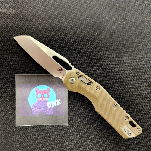 Microtech MSI 210-10FLGTTA FLUTED TAN G10 Stonewashed
