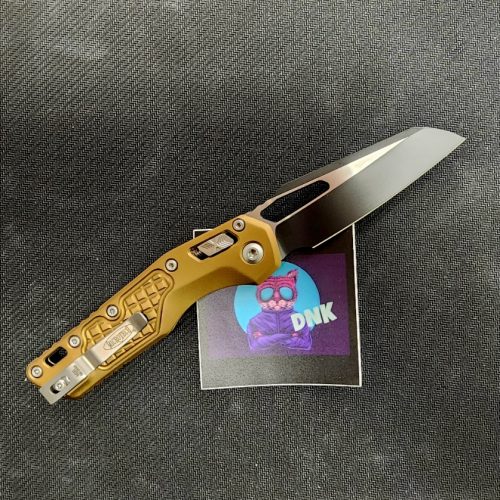 Microtech MSI 210-1FRTA FRAG TAN ALUMINUM BLACK M390MK