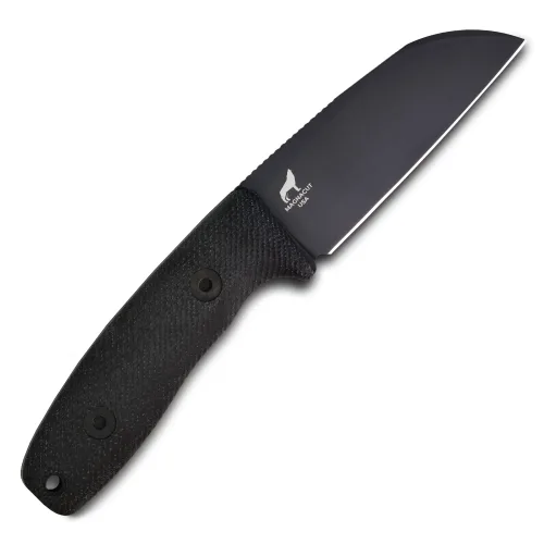 Reiff Knives Circadian Black DLC Sheepsfoot Magnacut Black Micarta Black Kydex