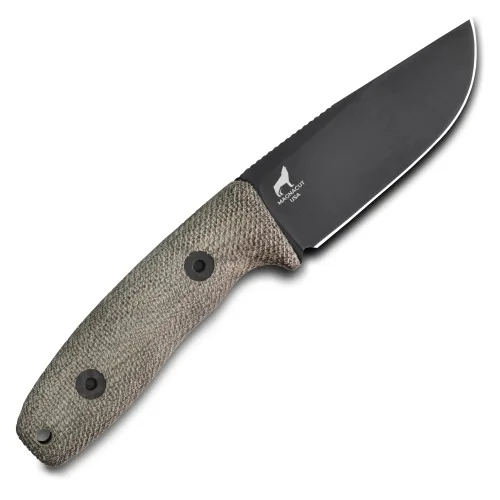 Reiff Knives Circadian Black DLC Clip Point Magnacut Green Micarta Black Kydex