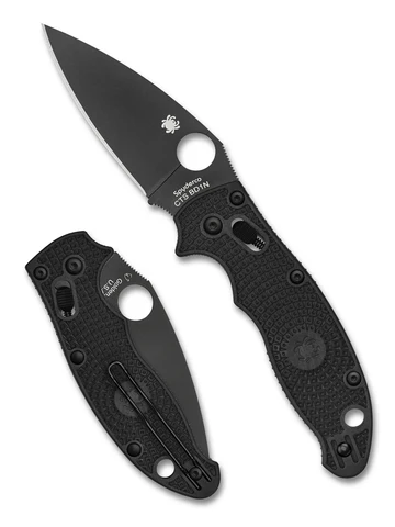 Spyderco Manix 2 C101PBBK2 Lightweight Black FRN Black BD1N Blade Ball Bearing Lock